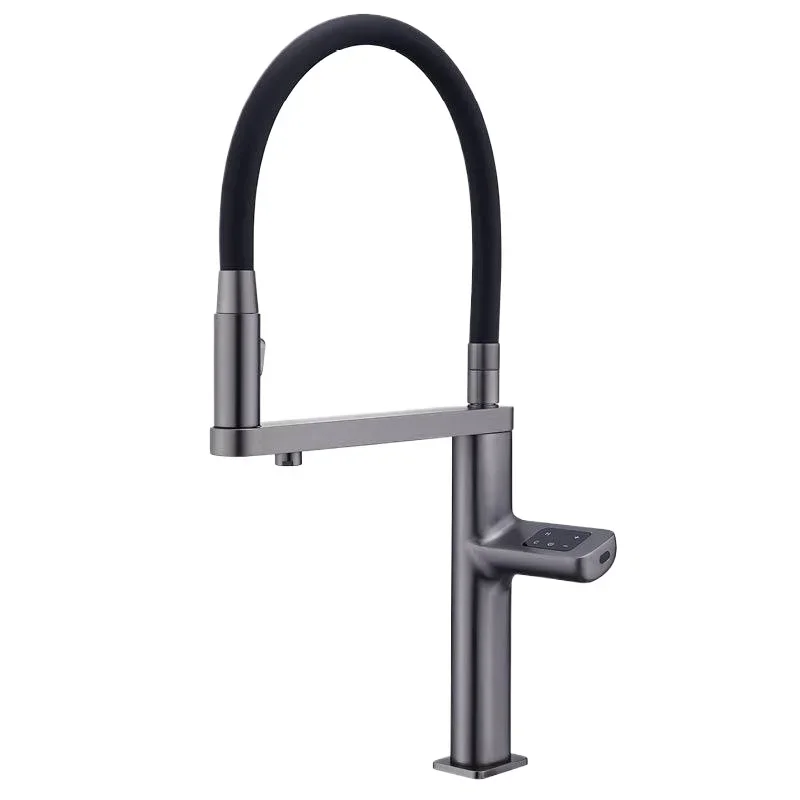 

Dedicated to clean drinking water kitchen faucet, touch screen temperature control sensor kitchen faucet vegetable basin