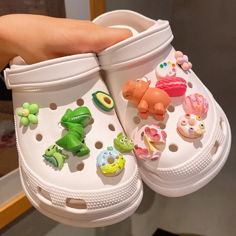 Disney Toy Story Monsters Buzz Lightyear Strawberry Bear Shoe Charms for Sandals Shoe Decorations 3D for Creative Gift