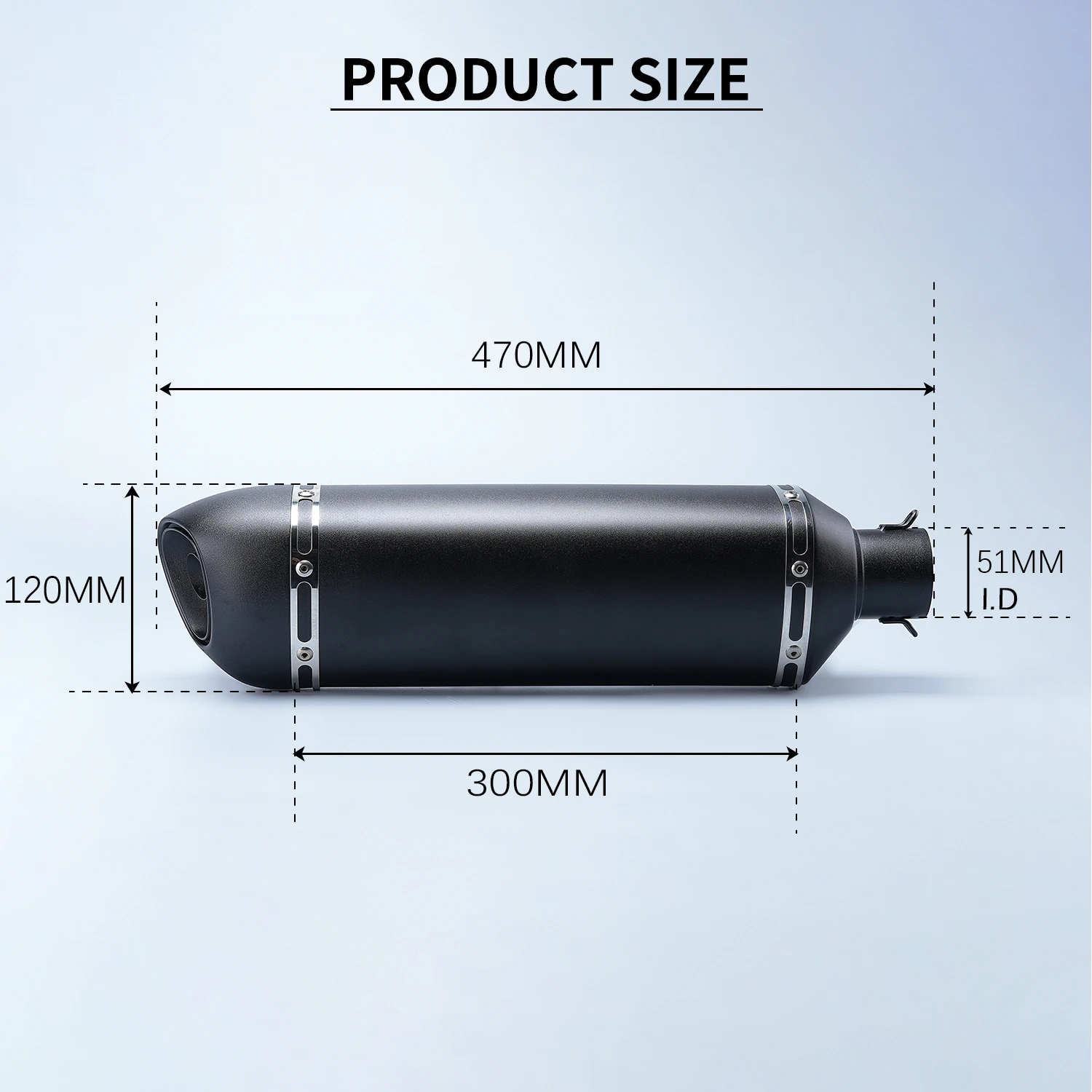 

moto exhaust Pipr tail section modification suitable models Universal Connecting Slip-on Muffler Escape Tailpipe spring Link Par