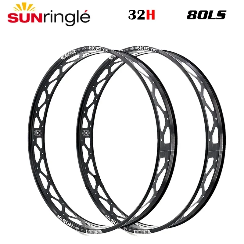 

Sunringle bicycle rim 80LS Rims Beach Bike Snow Bike Wheel 26/27.5 inch 32H Width Aluminium Rims MTB rim Bicycle Accessories