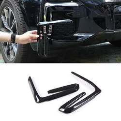 2X For BMW For X5 for G05 2019-2023 Glossy Black Front Fog Light Lamp Cover Trim Fog Lamp Grille Cover Modification Accessories