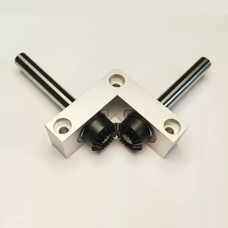 1:1 Ratio 90 Degree Right Angle Bevel Gearbox 8/10mm Output Shaft Mini RC Model Transmission Steering Gear Box
