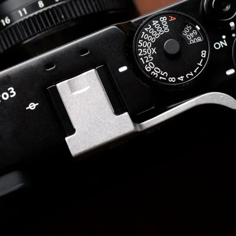 Metall-Handgriff mit Daumenauflage für Fujifilm Fuji X-Pro3 Xpro2 X-Pro Kamera, Handgriff mit Lederschutz – Detail 10