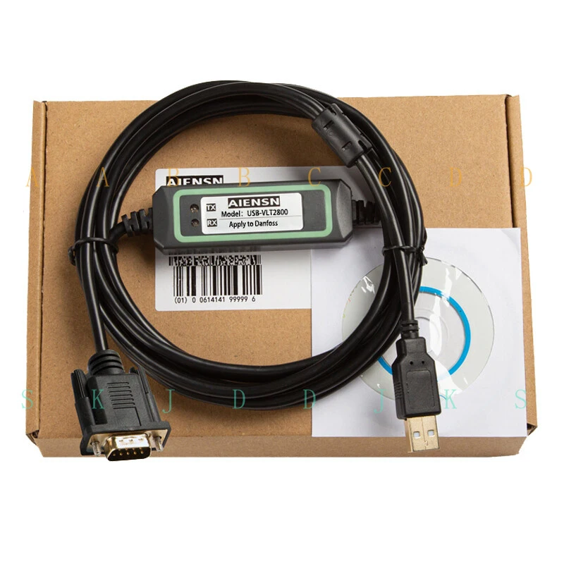 M  USB-VLT2800 for Danfoss VLT2800 VLT2900 Frequency Converter Data Cable 3m 9-pin