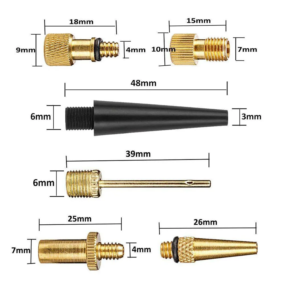

14 Pcs Bicycle Valve Adapter Bike Pump Accessories Tube Tool Mountain Tools Converter Set