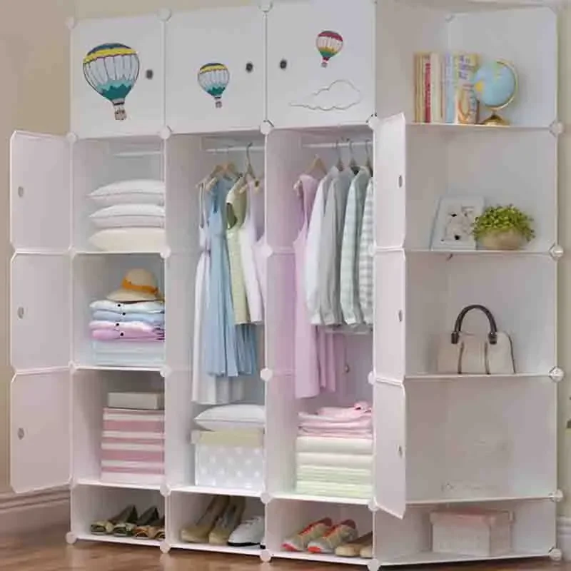 Organizer Fabric Wardrobe Partitions Cube Jewelry Clothes Foldable Nordic Shelf Simple Closet Cheap Muebles Furniture For Room