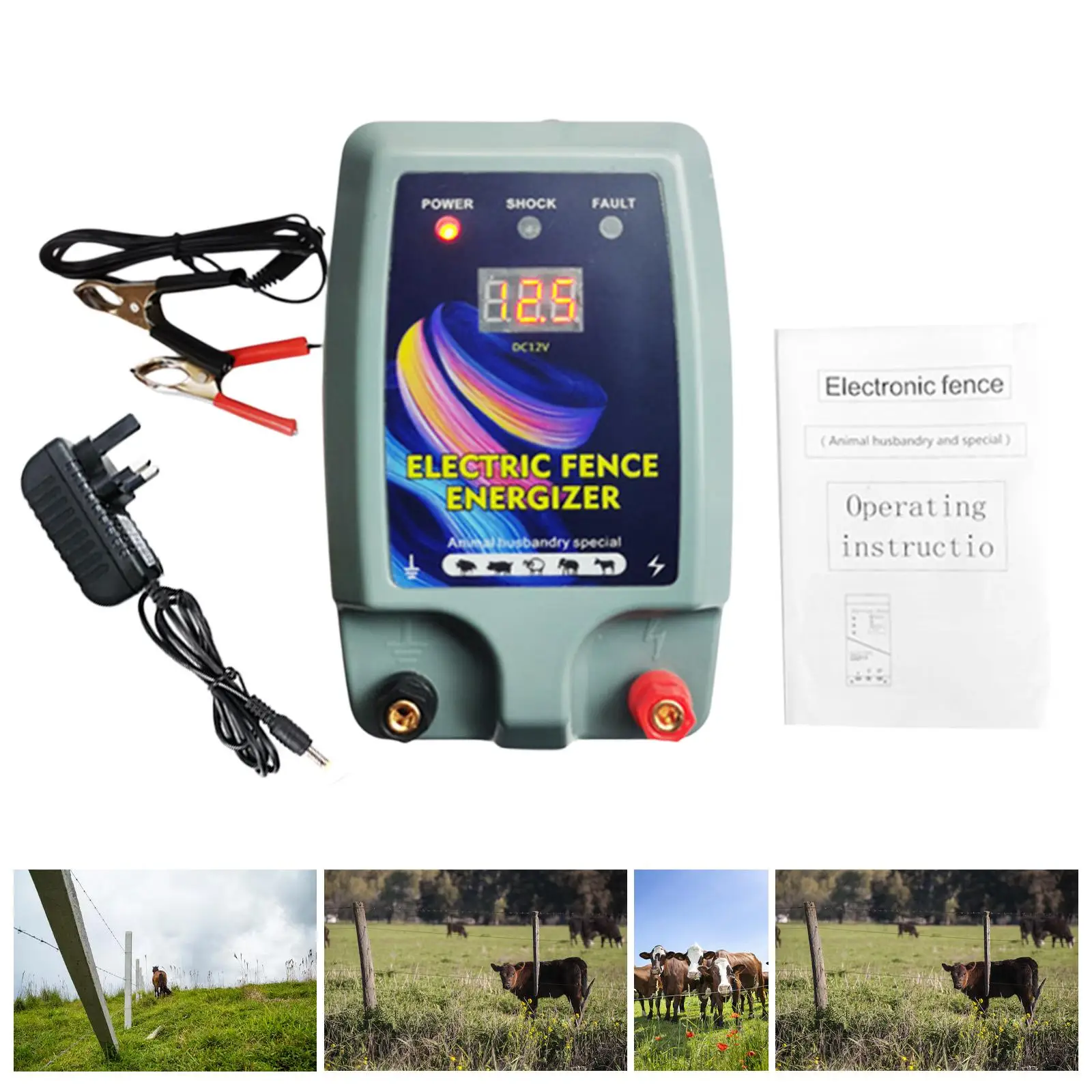 

Electric Fence Energizer Sturdy Livestock Supplies for Farm Livestock Cattle