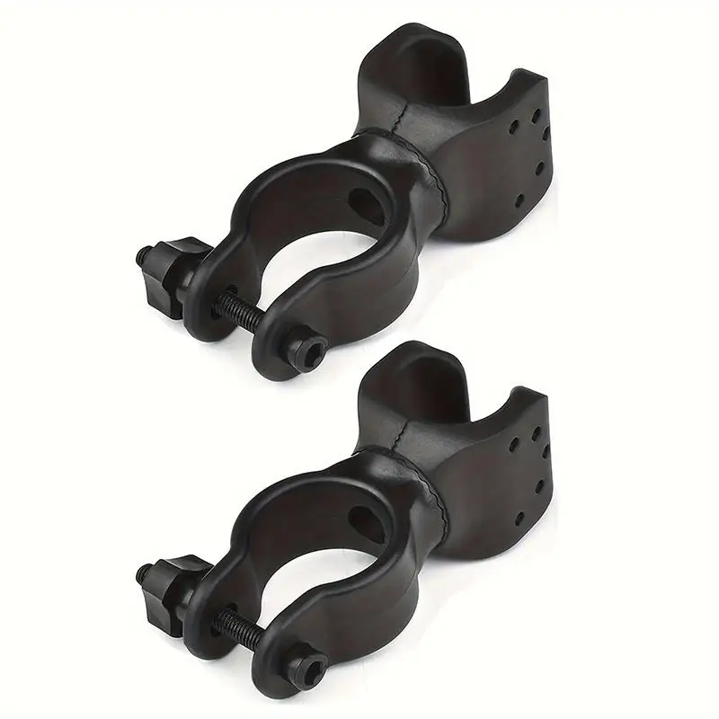 2pc Electric Manual Wheelchair Crutch Clip Holder Elderly Commuting Car Accessories Degree Adjustable Rubber PersonalHealth Care