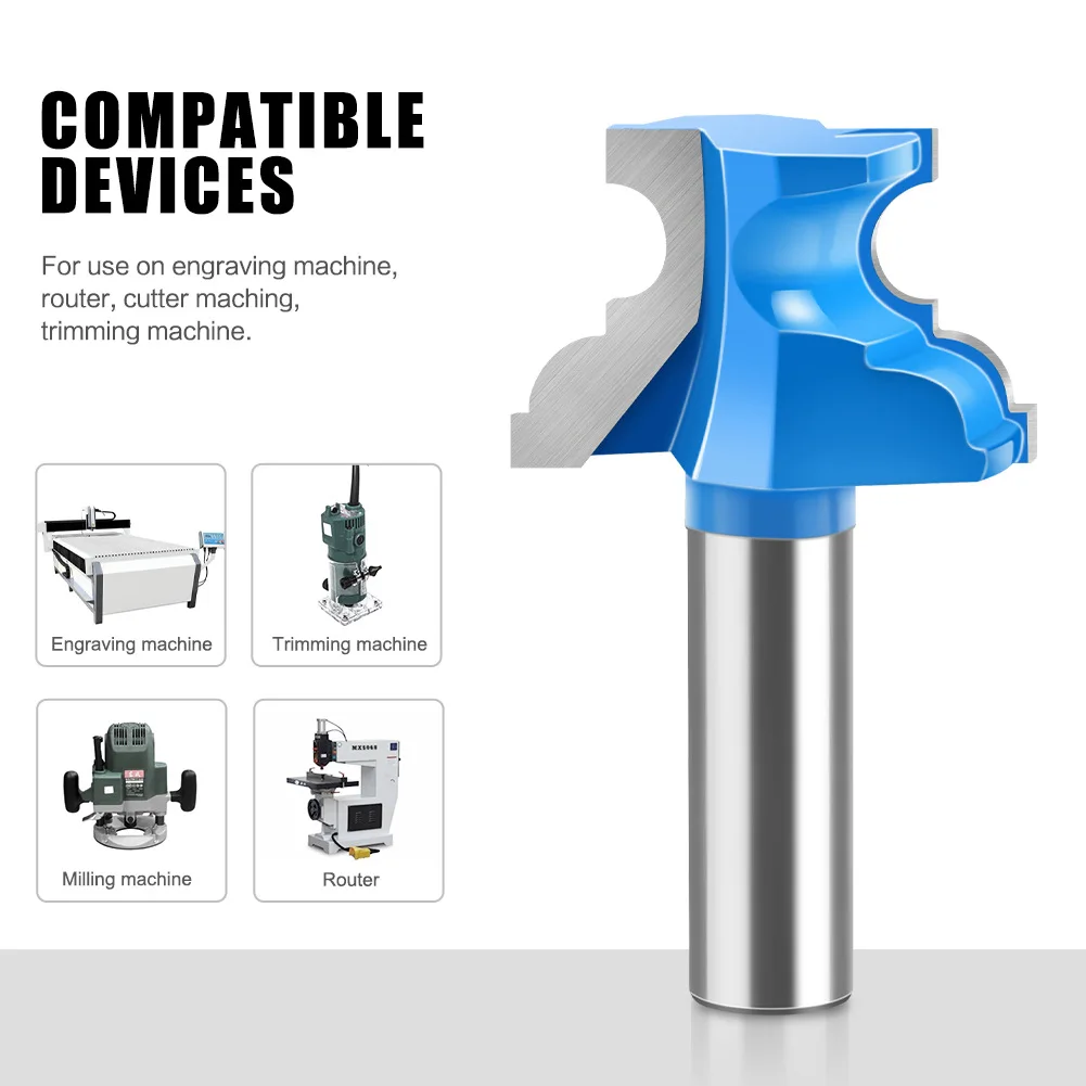 12mm 1/2in Shank Concave Radius Milling Cutters Convex Column Line Knife Molding Router Bit Tenon Cutter for Woodworking