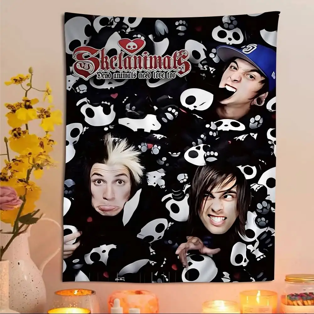 Band Pierce The Veil Band Cartoon Tapestry Art Science Fiction Room Home Decor Wall Hanging Sheets