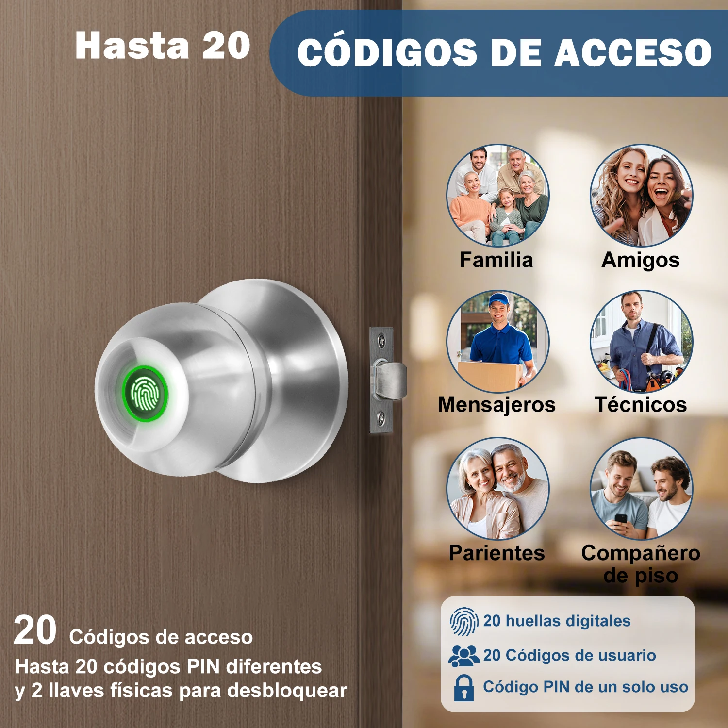 App Home Bedroom Cylinder Machine Doorbell  Access Control Cards Fingerprint Lock Pick Aluminum Smart Lock Door