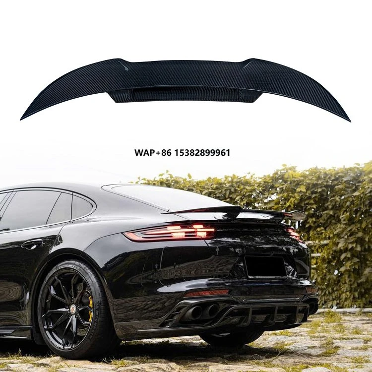 

Aero Auto Parts Car Upgraded Trunk Rear Spoiler Ducktail Wing Dry Carbon Fiber Panamera 971 Spoilers for