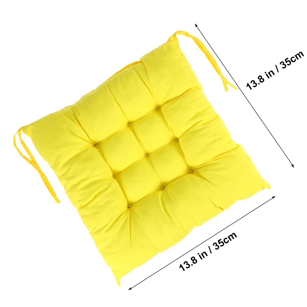 

40X40X5Cm Sanding Cushion Soft Non-Slip Chair Cushion Pad For Living Room Bedroom Office Sofa Seat Cover Yellow