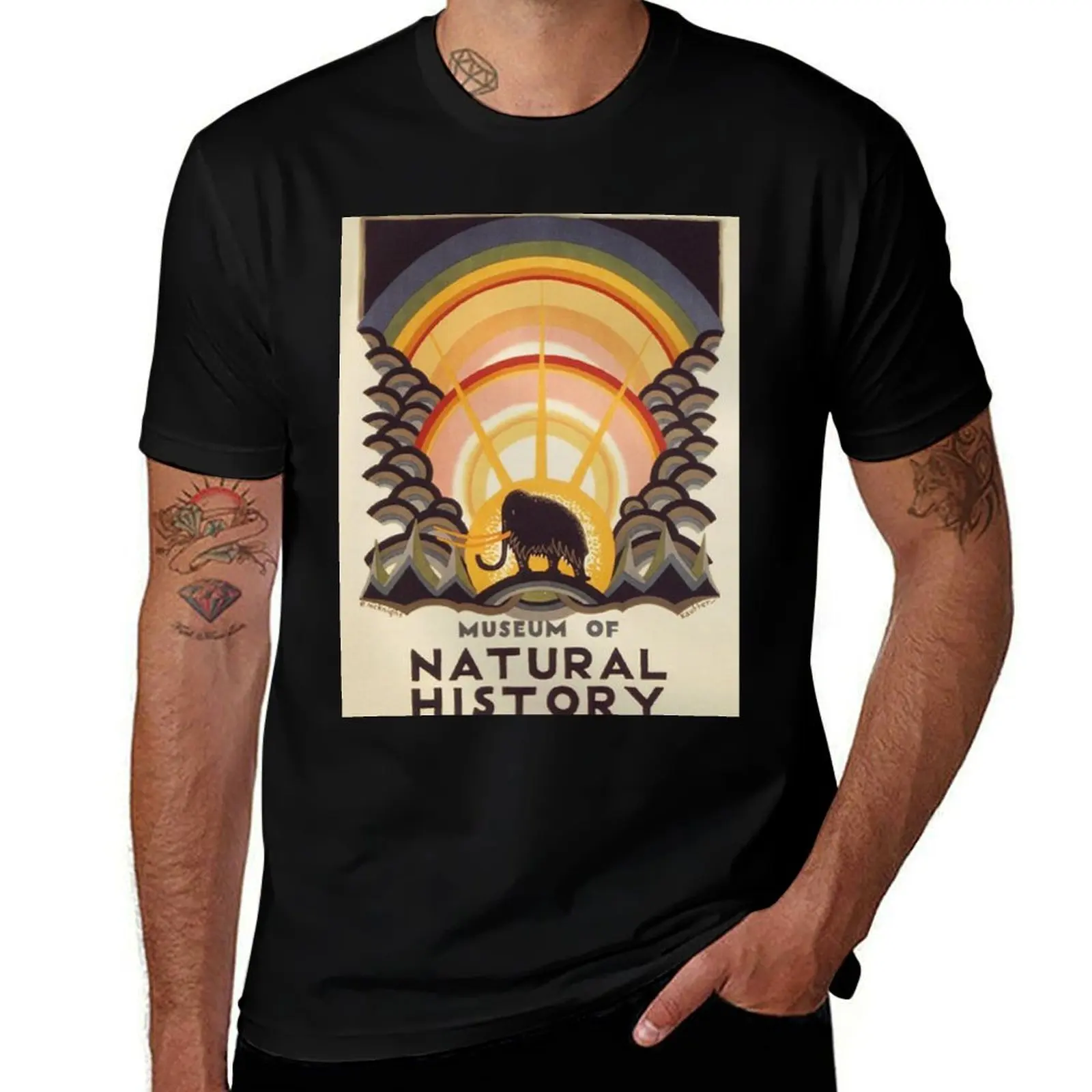 

Museum of Natural History T-Shirt man tshirt black cotton t-shirt plain for man package t shirts for man pack white T-shirt