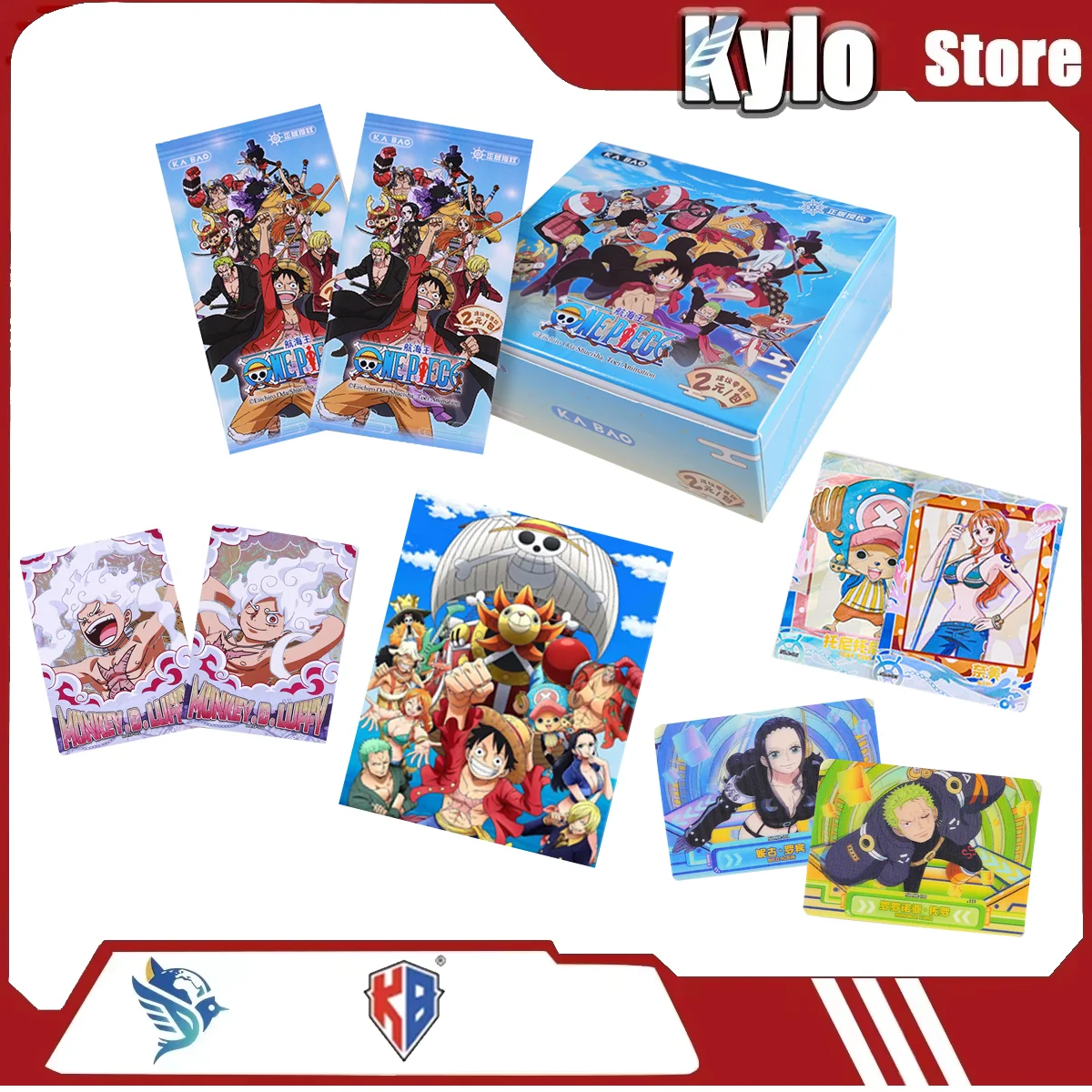 

Коллекционные карты Kabao Culture And Creativity: Хиты продаж One Piece — Монки Д. Луффи, Зоро, Нами.