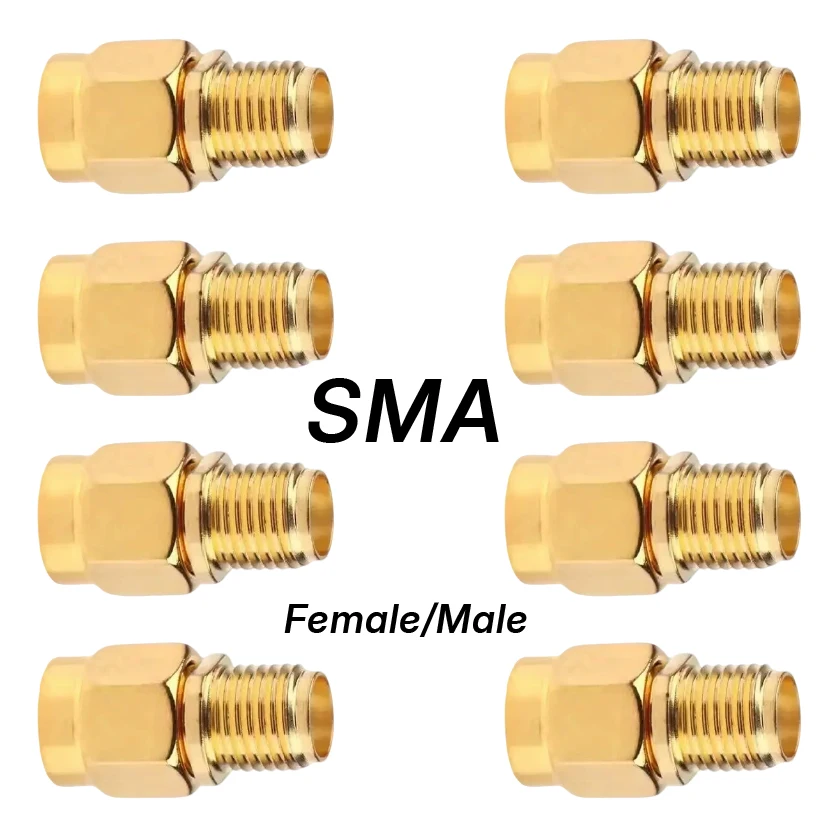 

90 Degree Right Angle Brass Coaxial Adapter RP SMA Male To RP SMA Female Connector