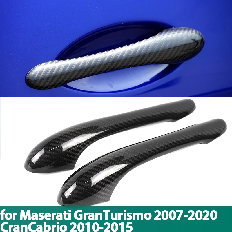 

Real Carbon Fiber Car Exterior Door Handle Grab Cover Trim for Maserati Gran Turismo GranTurismo Gran Cabrio GranCabrio