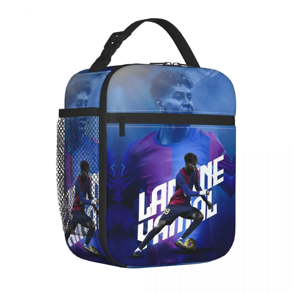 Lamine Y-Yamal Number 19 Football Insulated Lunch Bag Large Meal Container Thermal Bag Tote Lunch Box School Travel Men Women