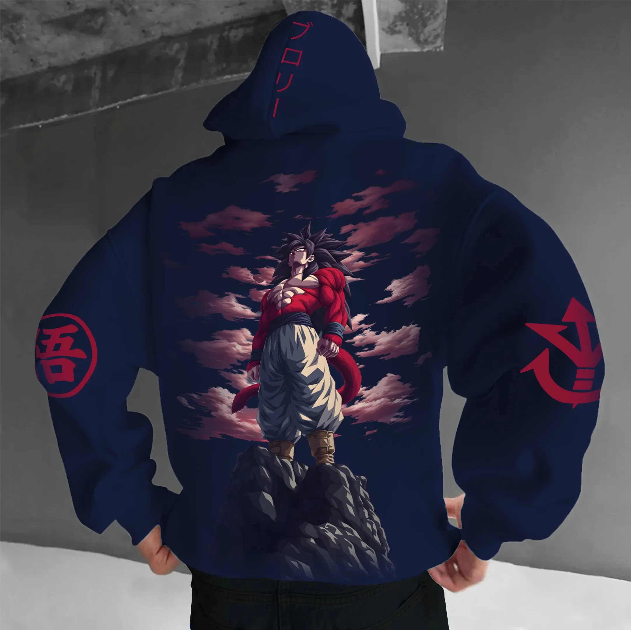 

Мужская свободная толстовка с капюшоном Dragon Ball на весну и осень Super Saiyan Wukong с принтом Dragon Ball z Daily Casual Fans Animation