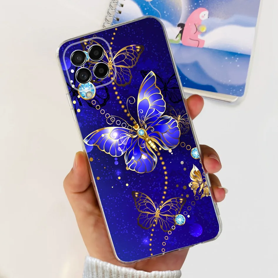 For Samsung Galaxy M53 M33 5G Case Popular Flower Transparent Silicone Soft Slim Back Cover For Samsung M53 SM-M536B M 33 Fundas