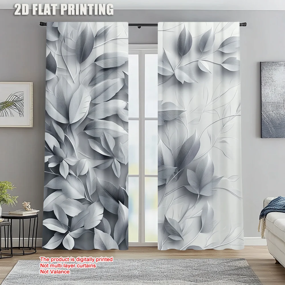

2pc, Window Drapes Leaves Protecting Privacy Family Party Decoration Perfect for Indoor Celebrations Decor