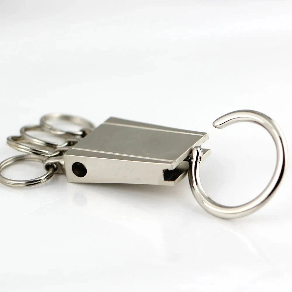 4 loops car keychain for men key ring snap-fastener detachable key chain key holder high quality chaveiro llaveros hombre