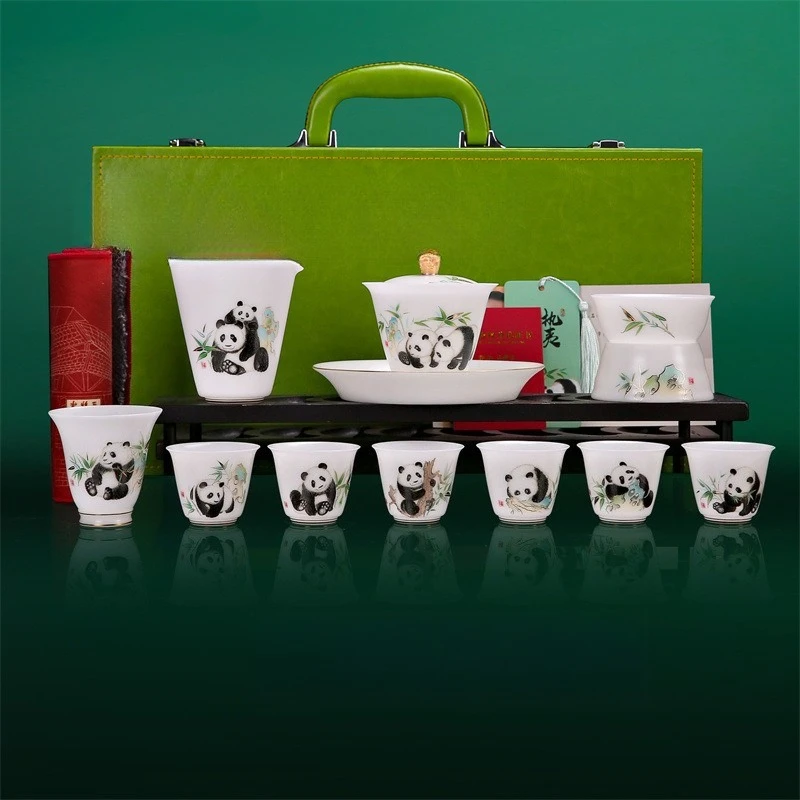 Jogo de chá em porcelana Ice Jade