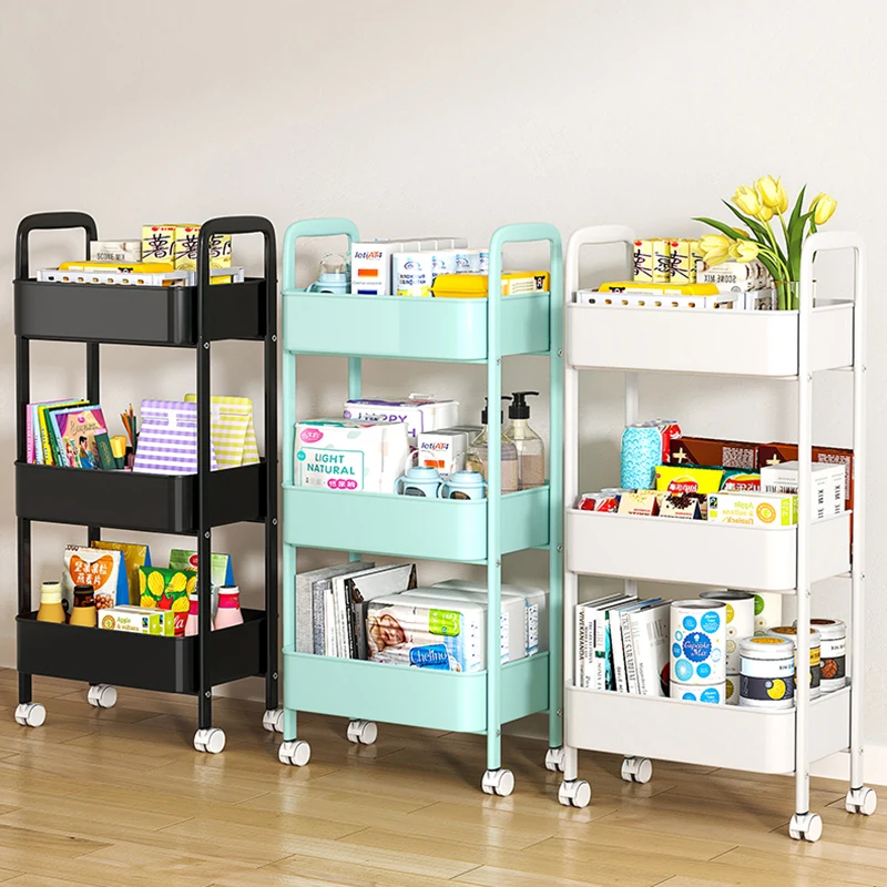 

Creative Book Shelf Portable Movable White Rotating Indoor Mobile Bookshelf Bedroom Nook Estanteria Libros Library Furniture