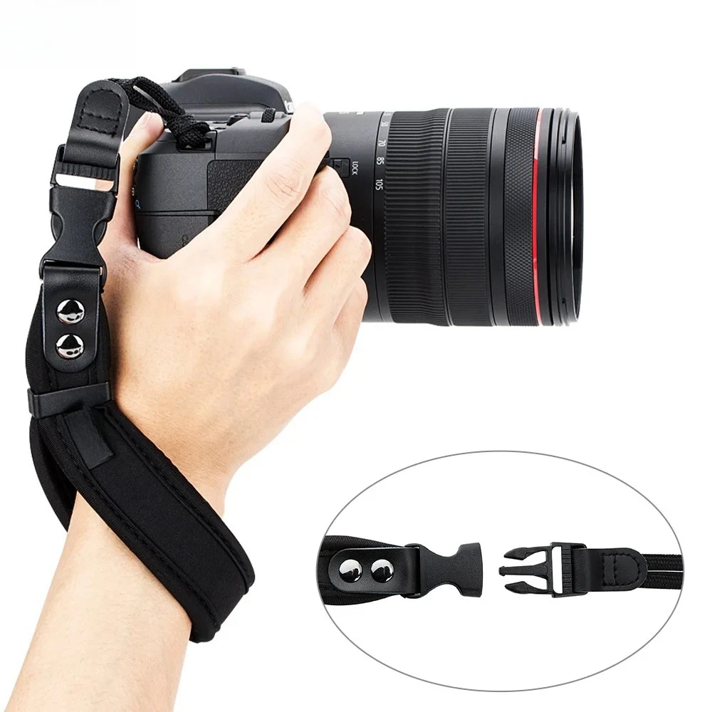 Quick Release Neoprene Wrist Strap - Adjustable Camera Hand Strap for Sony A7M5/A7V Canon Nikon Fujifilm Olympus