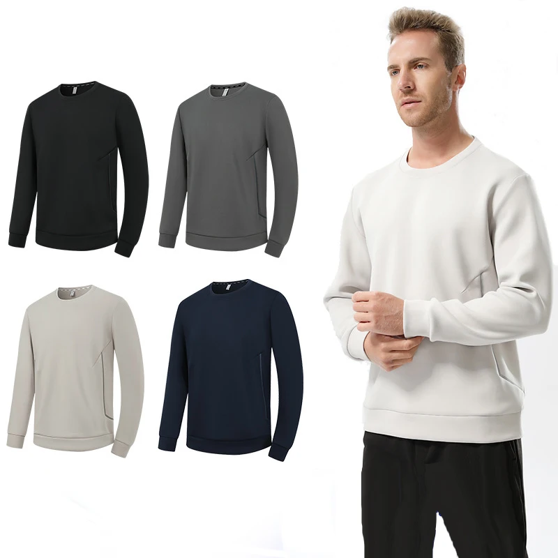 

(M-5XL)Свитера для тренировок и тренировок для мужчин, спортивные топы с длинными рукавами, зимний пуловер, уютная толстовка для бега, кроссфита и фитнеса