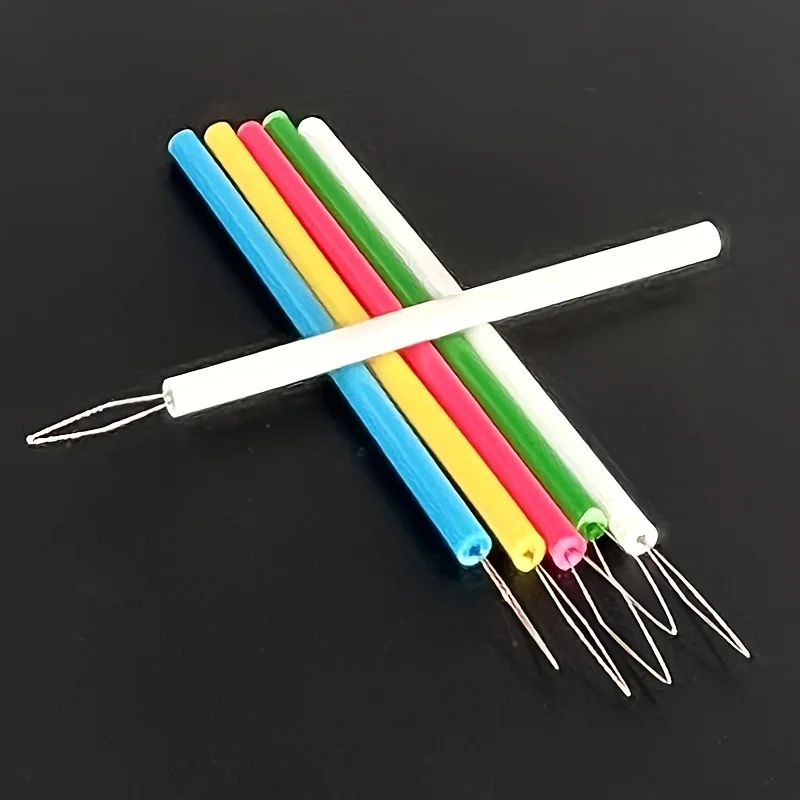 

5pcs Plastic Needle Threaders Set, Sewing Machine Thread Helper, Beading Tool, DIY Craft Accessories, Elderly Assistance Device