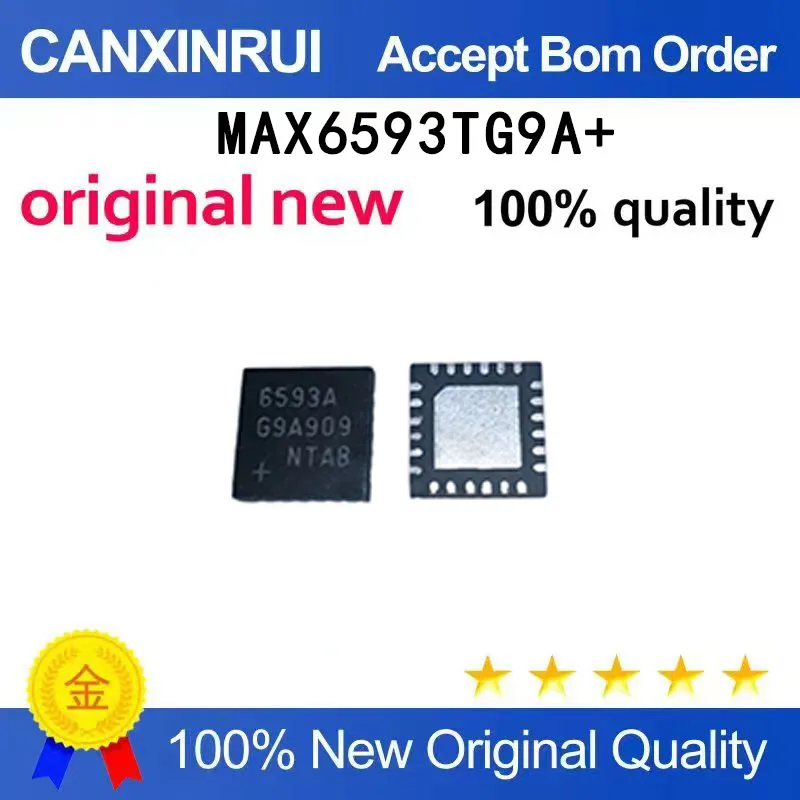 

（5-100 pieces）New stock MAX6593TG9A+MAX6593 6593 QFN