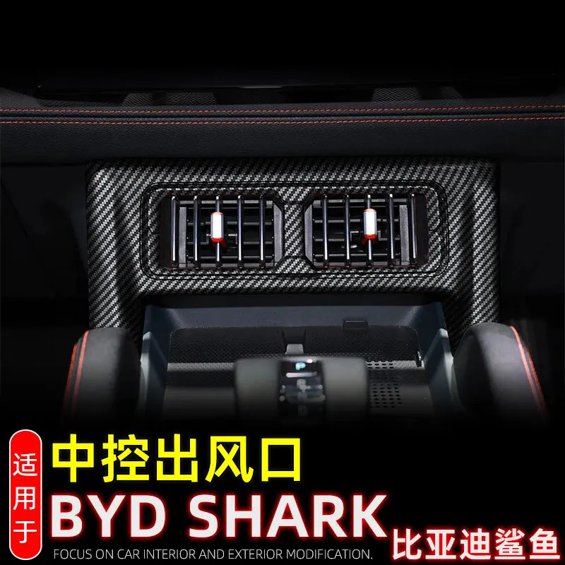 

For BYD Shark 6 2024 2025 ABS instrument panel center air conditions outlet cover middle AC vent cover interior Accessories