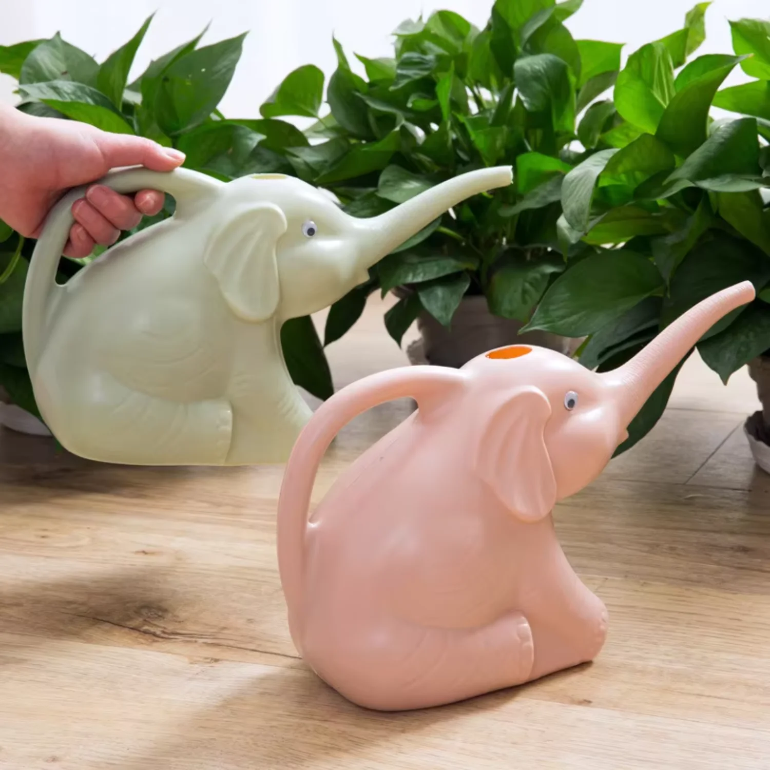 Baby Elephant Watering Pot Sprinkler Long Mouth Water Can Bottle Green Plants Flower Potted Indoor Cultivation Gardening Gadget