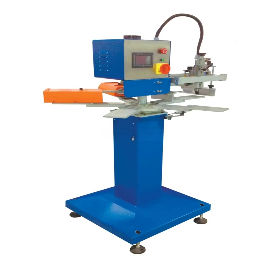 Automatic Carrousel Silk Screen Printer CE Certified Label Printer For Socks For Manufacturing Plants New Equipped With PLCS