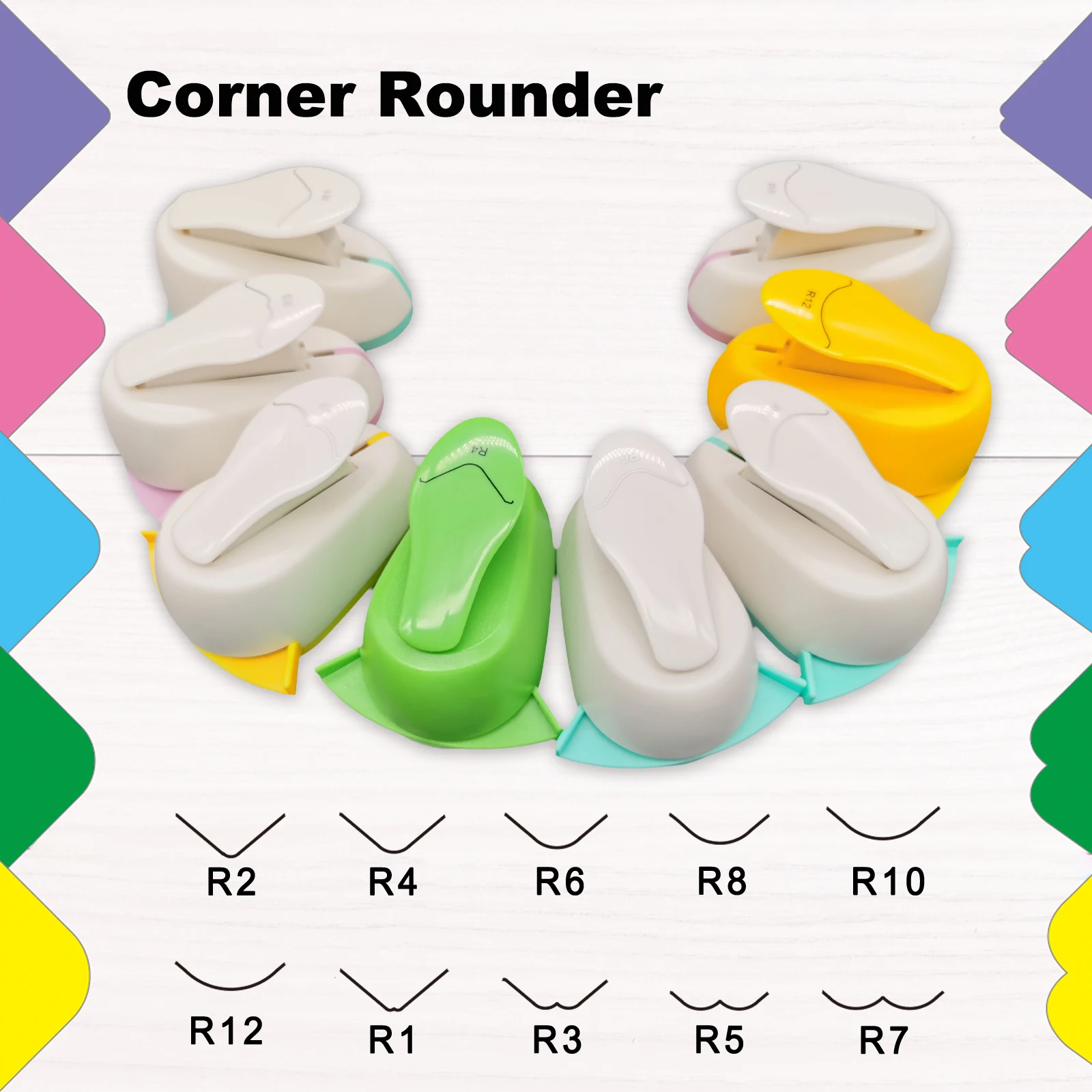 Portable Corner Round Punch, Corner Cutter Shaper Tool, DIY Craft Accessories for Paper Crafts, Card Making, Photo Album