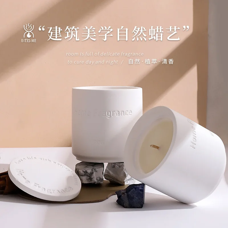 Scented Candle Gypsum Candles for Home Decoration Handmade Soy Wax Flameless Candles