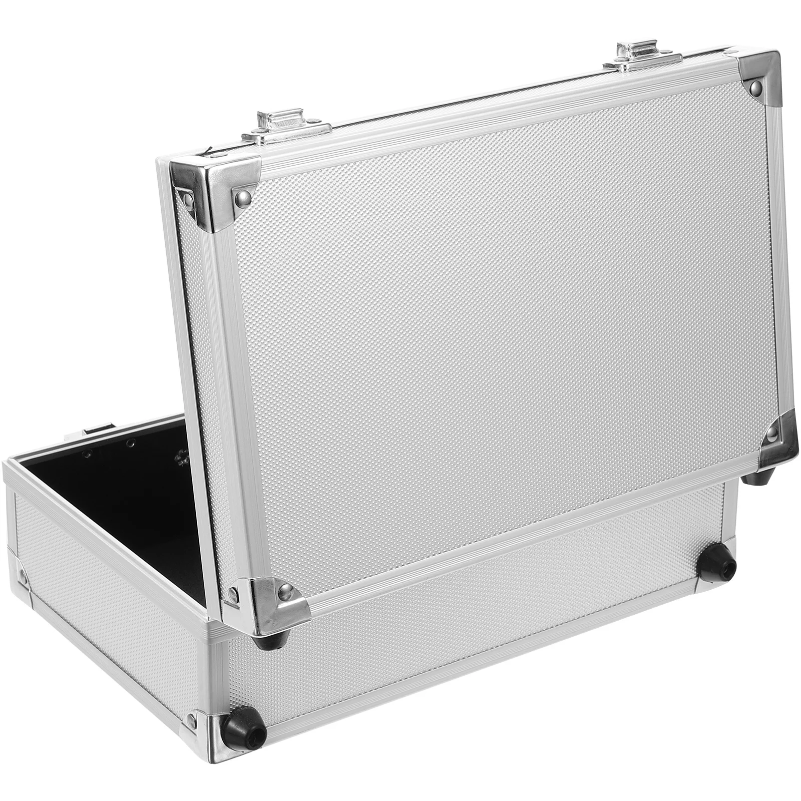 

Portable Tool Box Storage Case Heavy Duty Aluminum Silver Tools Organizer Durable Span Car Maintenance Versatile Use