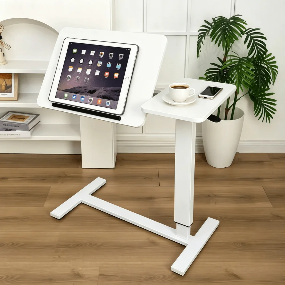 Multi Functional Laptop Desk; Double Sided Reversible Desktop Office Computer Desk; Lockable; Suitable For Stable Load-Bearing In Home Offices, Study Rooms, And Studios; Meet The Needs Of Office Work, Reading, Painting, And Other Scenes