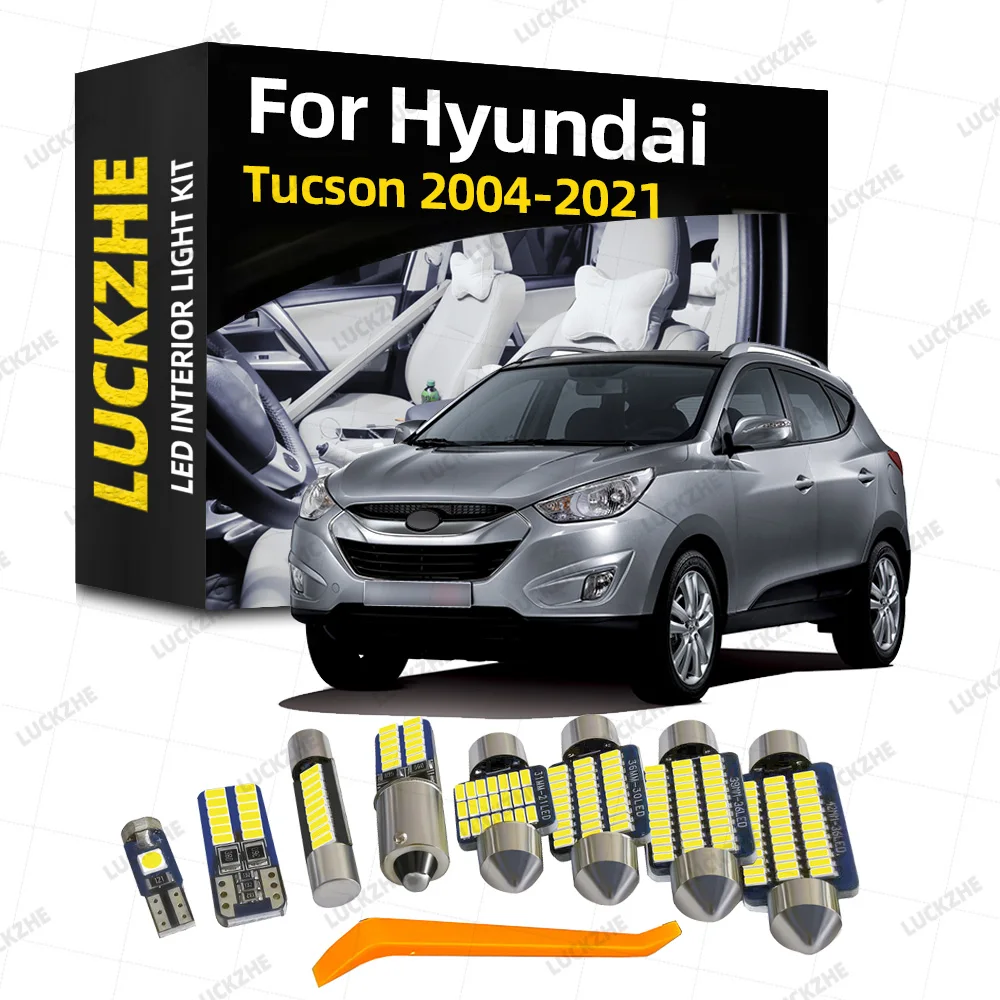 Car Interior LED Lights For Hyundai Tucson 2004 2010 2012 2013 2014 2015 2017 2018 2019 2020 2021 2022 2023 Accessories Canbus