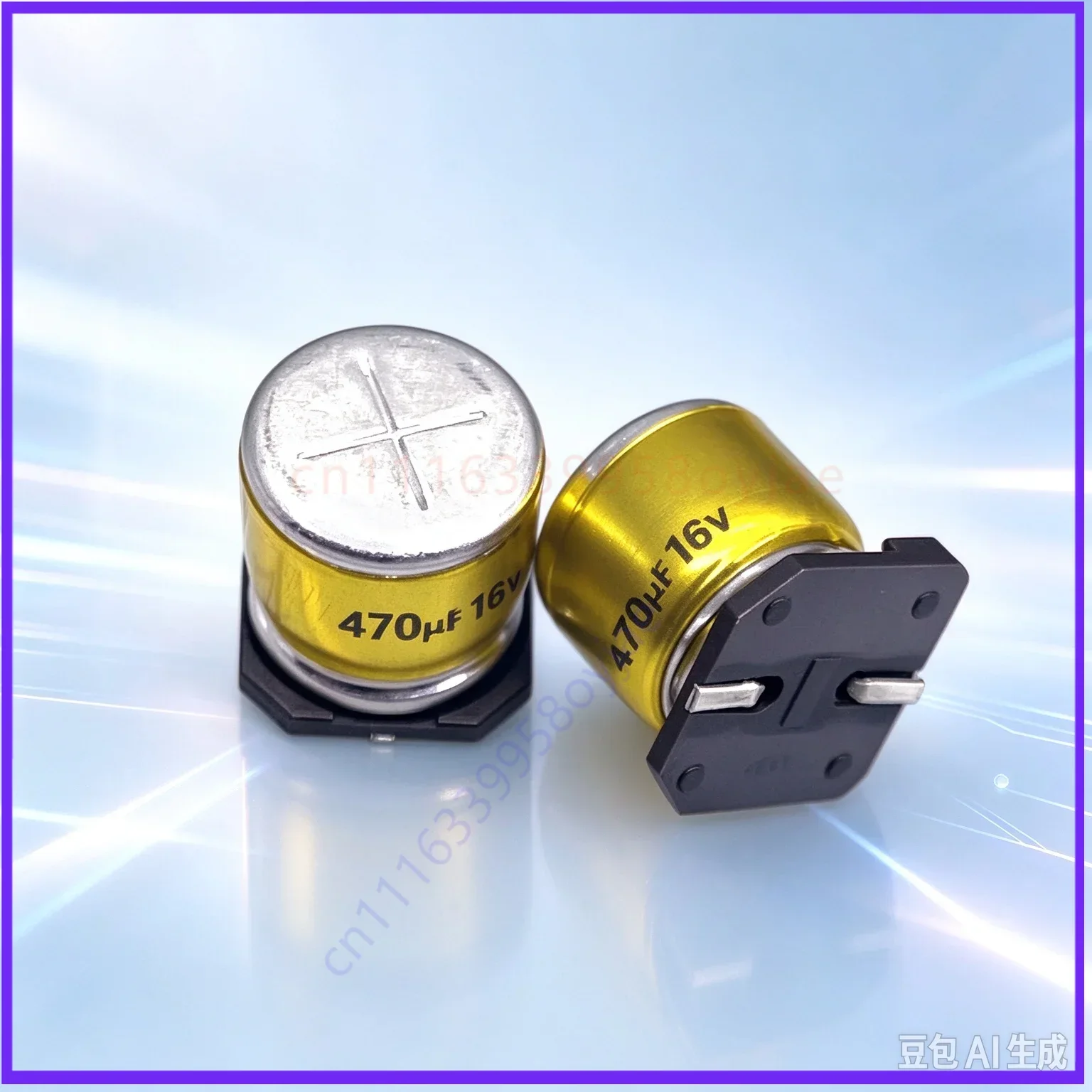 Premium for Nichicon 470uF 16V SMD Aluminum Electrolytic Capacitor  100pcs