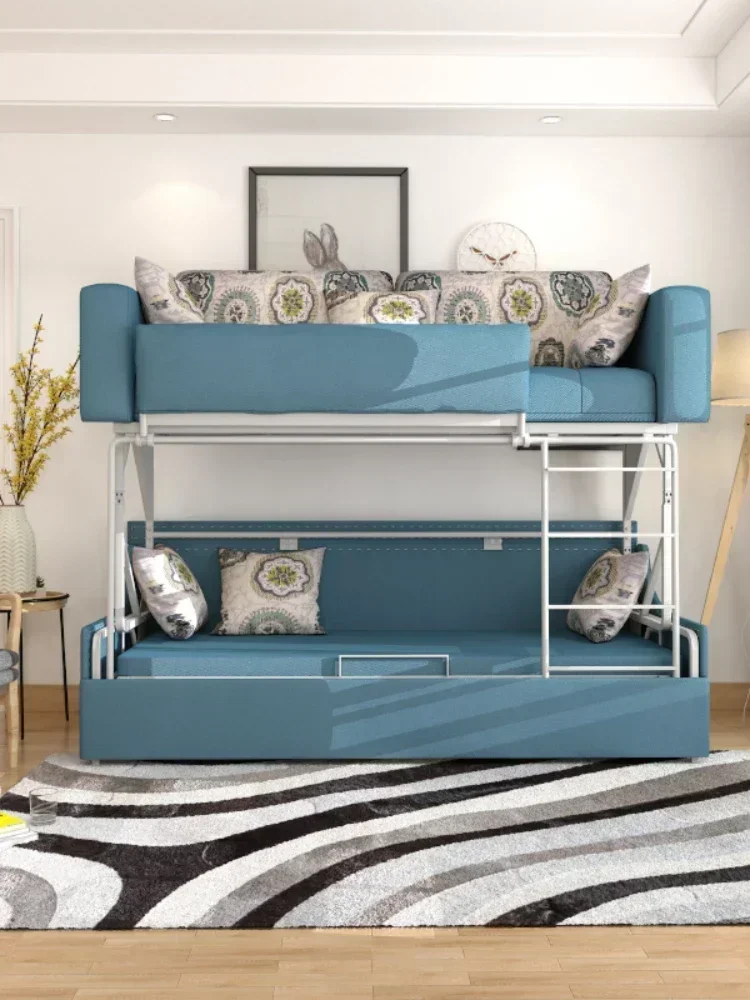 Sofa Bed Foldable Dual-Purpose High and Low Bunk Multi-Functional up and down Bunk Bed