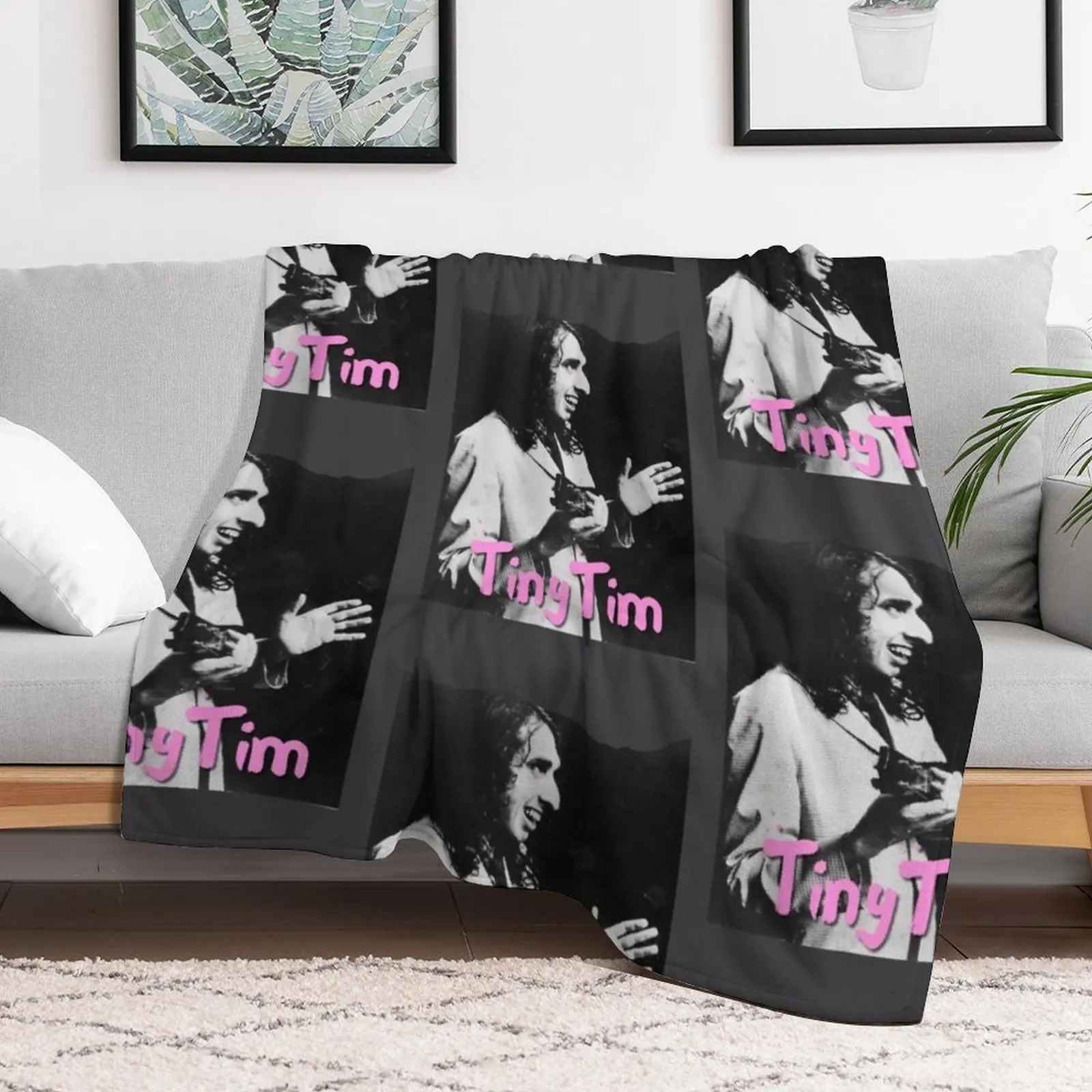 Tiny Tim Laughing - Herbert Khaury - Ukulele Throw Blanket Tourist Decorative Throw Blankets Sofas Of Decoration Picnic Blankets