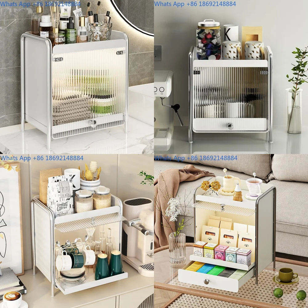 

Dust Proof Cup Storage Rack No Drill Wall Mount Mug Organizer for Coffee Machine Countertop