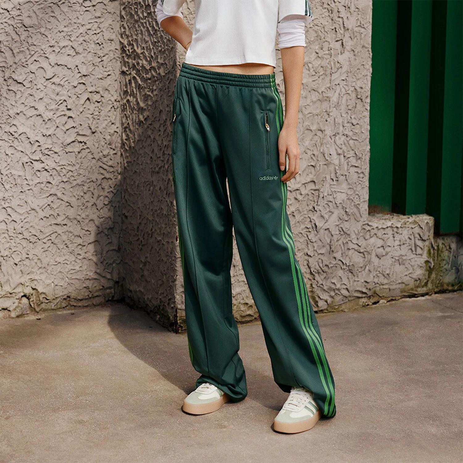 Adidas genuine clover women's casual retro loose sports pants IZ2670