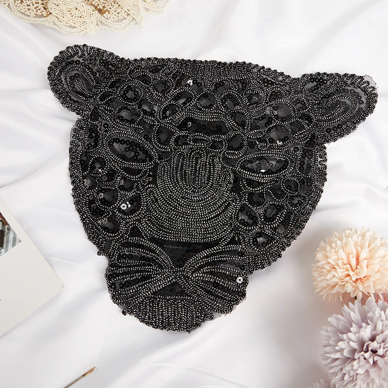 

Леопардовые нашивки для одежды, черные блестки, аксессуары «сделай сам» для одежды, значок