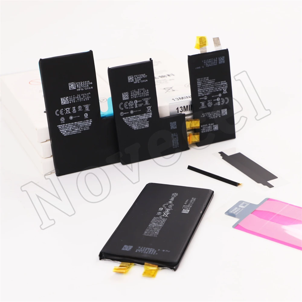 Vormir 5pcs High Capacity Battery Cell No Flex Cable 100% Health Replacement for iPhone 15 14Plus 13 Pro 12Mini 11 14 XR XS Max