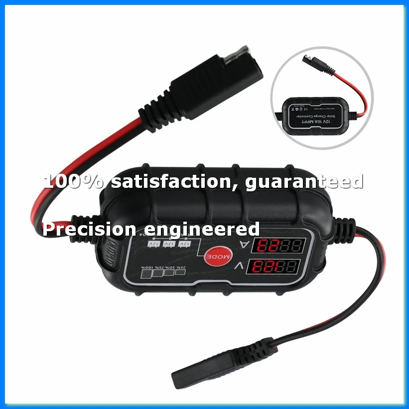 10A 12V Lithium Battery LCD Digital MPPT Solar Charge Panel Controller Regulator Home Improvement Solar Replacement Part-A09I