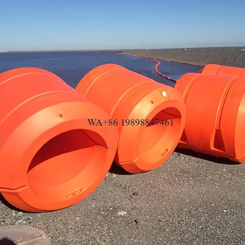 Wmwmnu for Channel Plastic Sand Dredging Project Pipeline Buoy Floating Barrier Pontoon LLDPE 1100x1400mm Pipe Floats