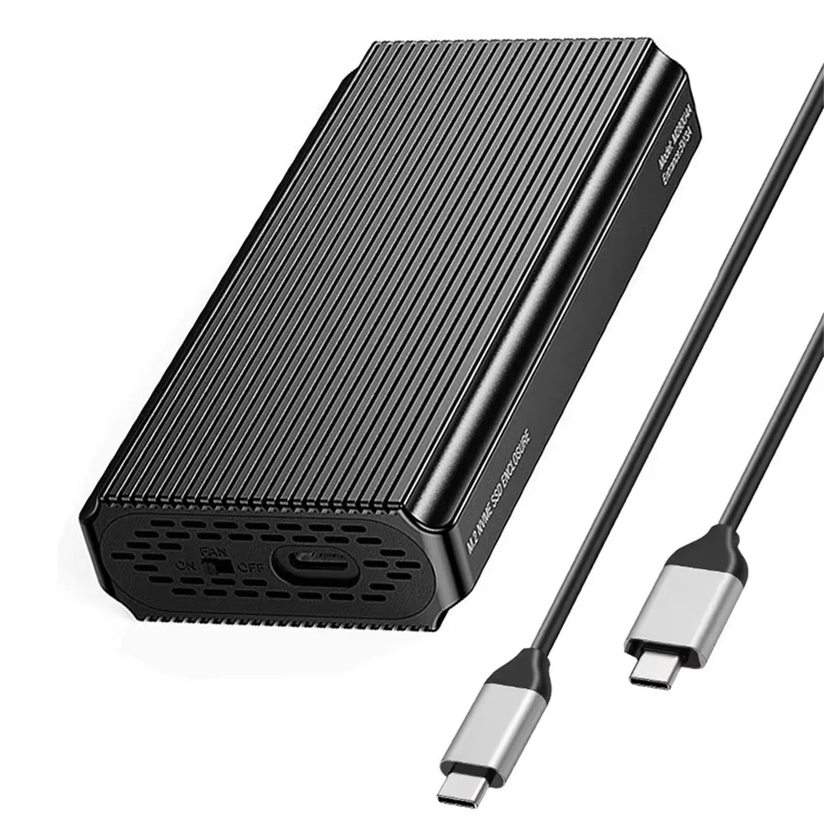 USB 4.0 40 Гбит/с M.2 NVMe SSD-корпус для Thunderbolt 4/3 USB 3.2/3.1/3.0 ASM2464 Чехол для внешнего жесткого диска для ПК